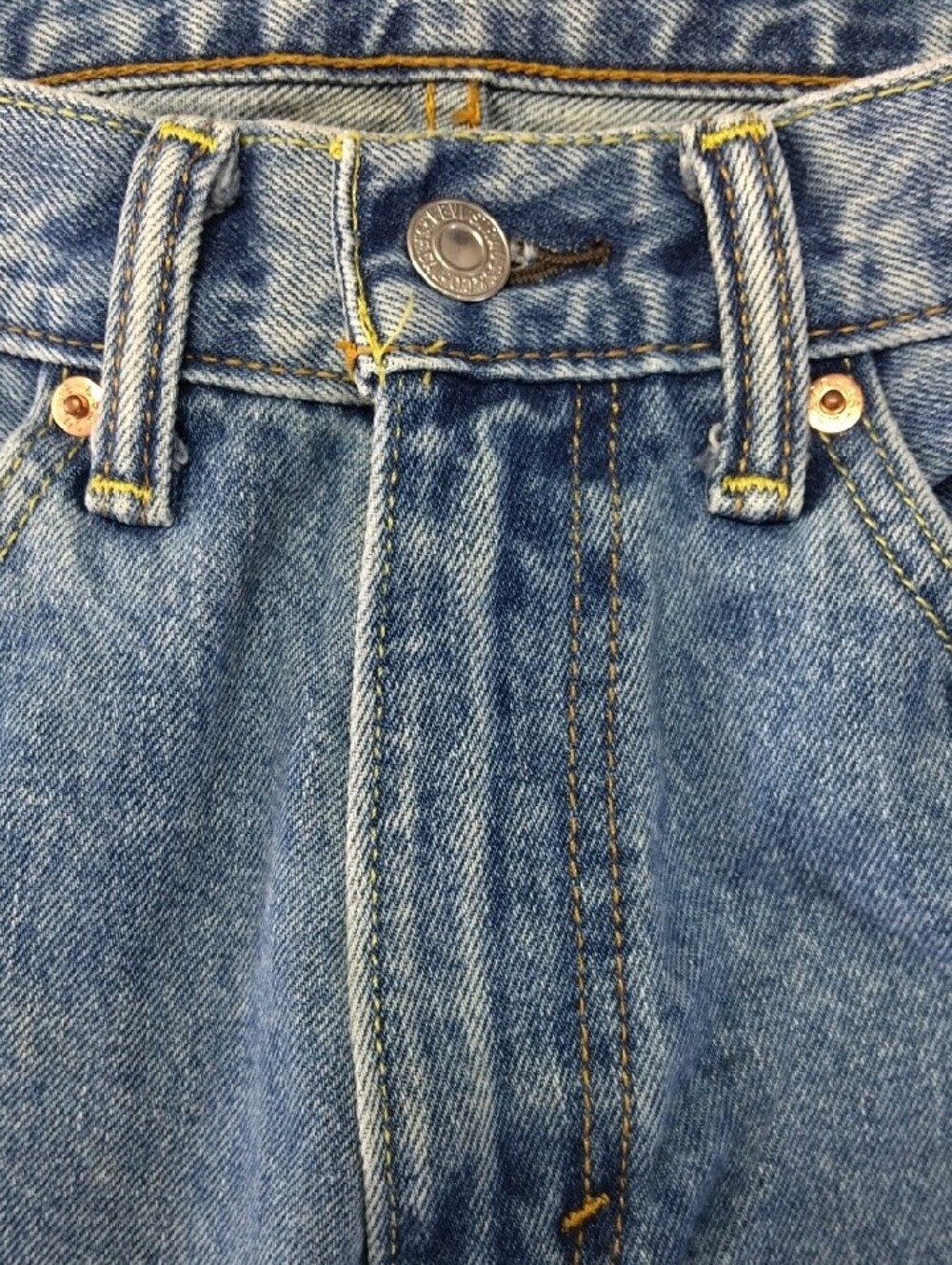 Levi's 505 Men's Light Blue Straight-Leg Denim Jeans - Picture 14 of 15